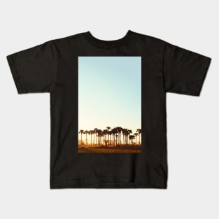 Palm Trees at Sunrise in Rural Burma Kids T-Shirt